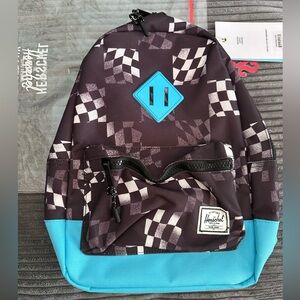 Herschel kids mini backpack Blk/Wht/Turq